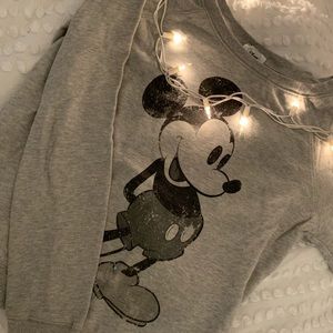 Gray Mickey Mouse Vintage Crewneck